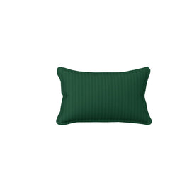 Homecrown Stripe Bedsheet for Single Bed with 1 Matching Pillow Cover – Dark Green