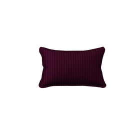 Homecrown Stripe Bedsheet for Single Bed with 1 Matching Pillow Cover – Wine