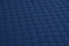 Homecrown Velvet Quilted Sofa Cover for 3 Seater Sofa- Blue