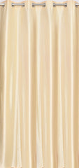 Homecrown Solid Plain Crush Curtains for Windows/Doors – Set of 2, Cream
