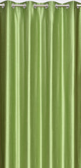 Homecrown Solid Plain Crush Curtains for Windows/Doors – Set of 2, Light Green