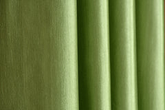 Homecrown Solid Plain Crush Curtains for Windows/Doors – Set of 2, Light Green