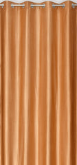 Homecrown Solid Plain Crush Curtains for Windows/Doors – Set of 2, Beige