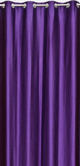 Homecrown Solid Plain Crush Curtains for Windows/Doors – Set of 2, Purple