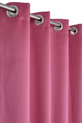 Homecrown Premium Thermal Insulated Room Darkening Blackout Curtains for Windows & Doors - Set of 2, Pink