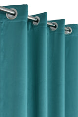 Homecrown Premium Thermal Insulated Room Darkening Blackout Curtains for Windows & Doors - Set of 2, Aqua
