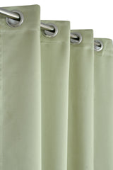Homecrown Premium Thermal Insulated Room Darkening Blackout Curtains for Windows & Doors - Set of 2, Light Green