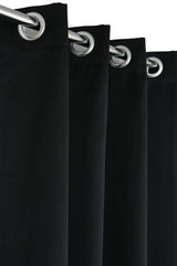 Homecrown Premium Thermal Insulated Room Darkening Blackout Curtains for Windows & Doors - Set of 2, Black
