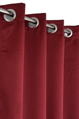 Homecrown Premium Thermal Insulated Room Darkening Blackout Curtains for Windows & Doors - Set of 2, Maroon