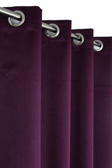 Homecrown Premium Thermal Insulated Room Darkening Blackout Curtains for Windows & Doors - Set of 2, Purple