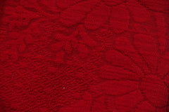 Homecrown Floral Print Embossed Polycotton 5 Seater Sofa Cover Set- Red