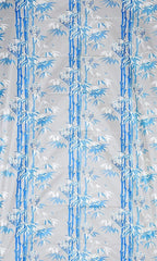 Homecrown Bamboo Print Waterproof Shower Curtain (7x4 Feet, Blue) | Shower Curtain | Homecrown