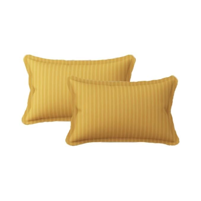 Homecrown Cotton Feel Striped Elastic Fitted Double Bedsheet with 2 Pillow Covers – 72x78 Inch – Yellow