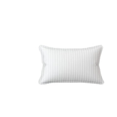Homecrown Stripe Bedsheet for Single Bed with 1 Matching Pillow Cover – White