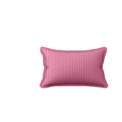 Homecrown Stripe Bedsheet for Single Bed with 1 Matching Pillow Cover – Dark Pink