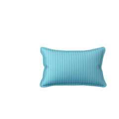 Homecrown Stripe Bedsheet for Single Bed with 1 Matching Pillow Cover – Light Blue