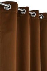 Homecrown Premium Thermal Insulated Room Darkening Blackout Curtains for Windows & Doors - Set of 2, Brown