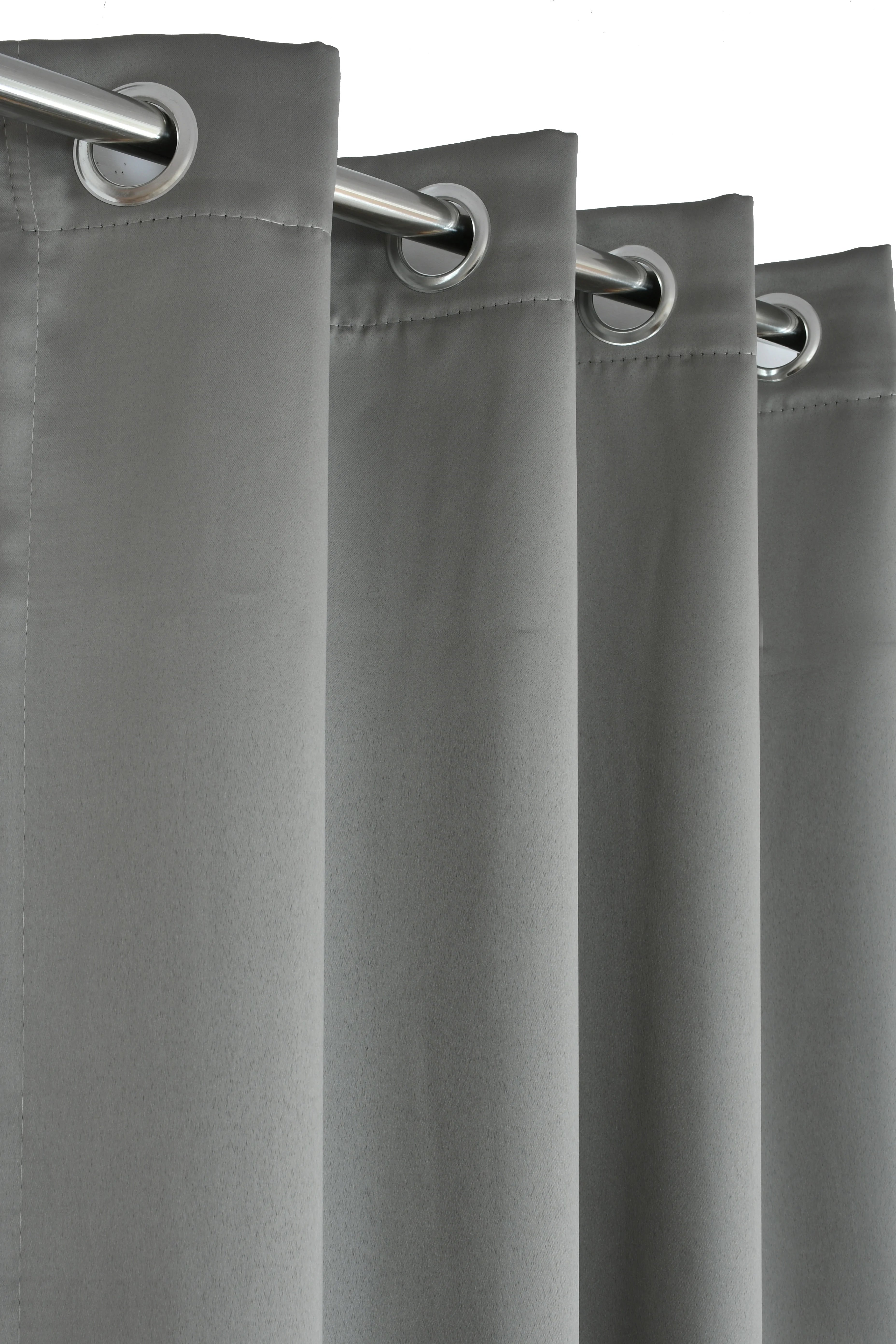 Homecrown Premium Thermal Insulated Room Darkening Blackout Curtains for Windows & Doors - Set of 2, Grey