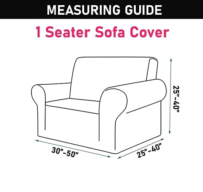 Homecrown Stretchable Fully Covered 5 Seater Sofa Cover Set (3+1+1) – Geometric Design, Universal Fit & Non-Slip Protection