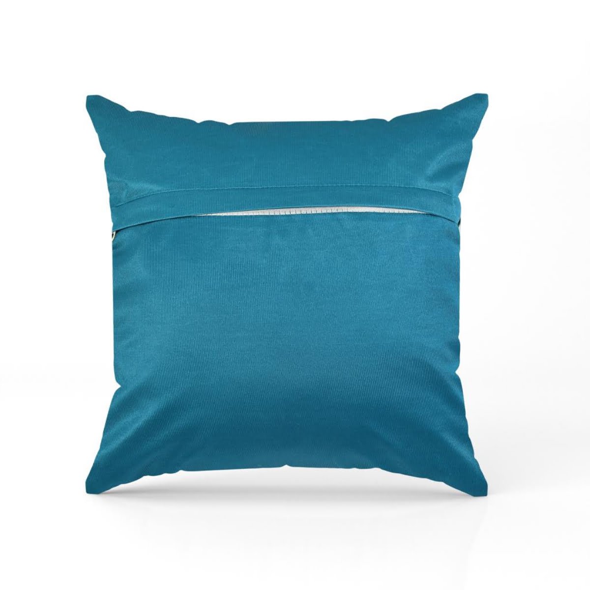 Homecrown Textured Velvet Cushion Covers Set of 5 (16x16 Inch) - Teal